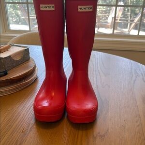 Hunter Red Rain Boots